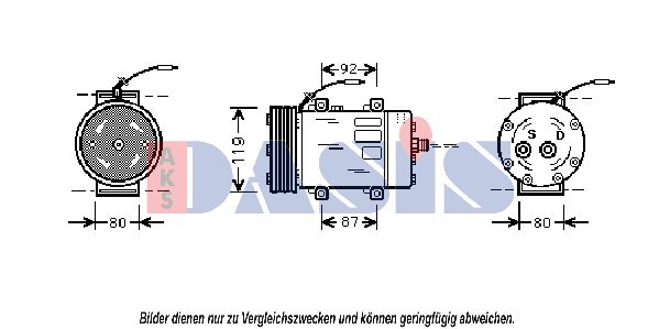 AKS DASIS Kompressori, ilmastointilaite 852087N